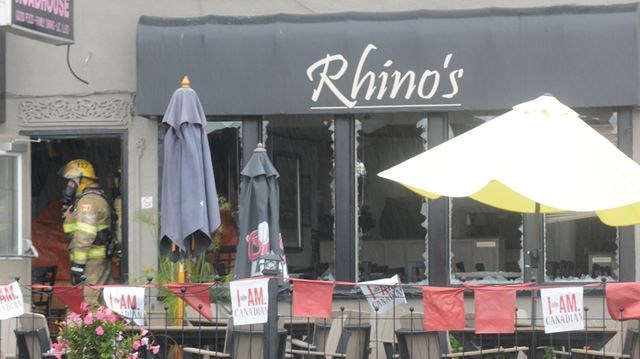 Rhino's Roadhouse fire September 2015